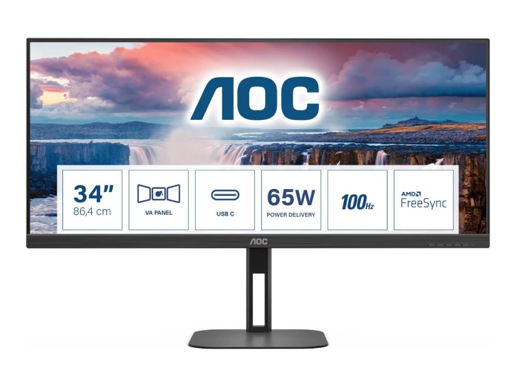Aoc Monitor U34V5C/BK VA 34"